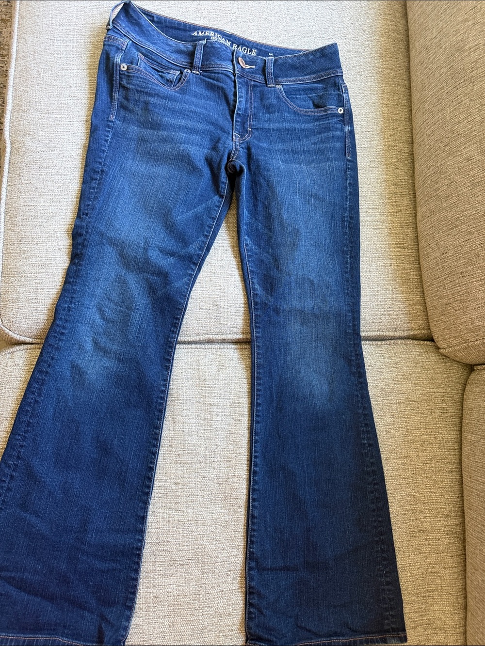 American Eagle Outfitters Dark Blue Flare Jeans